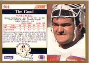 1991 Score Football Card Pick (Base) 252-507 - Picture 475 of 487