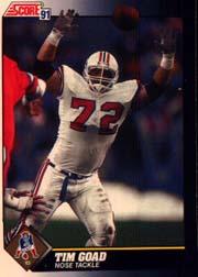 1991 Score Football Card Pick (Base) 252-507 - Picture 474 of 487
