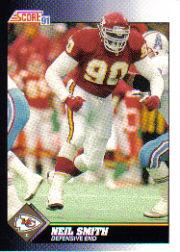 1991 Score Football Card Pick (Base) 252-507 - Picture 486 of 487