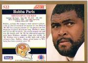 1991 Score #522 Bubba Paris back image