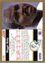 1991 Score #530 Reggie Roby back image