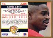 1991 Score #546 Dexter Carter back image