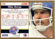 1991 Score #558 Mike Horan back image