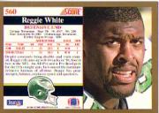 1991 Score #560 Reggie White back image