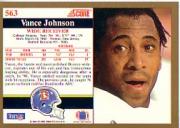 1991 Score #563 Vance Johnson back image