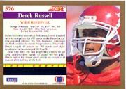 1991 Score #576 Derek Russell RC back image