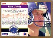 1991 Score #590 John Carney back image