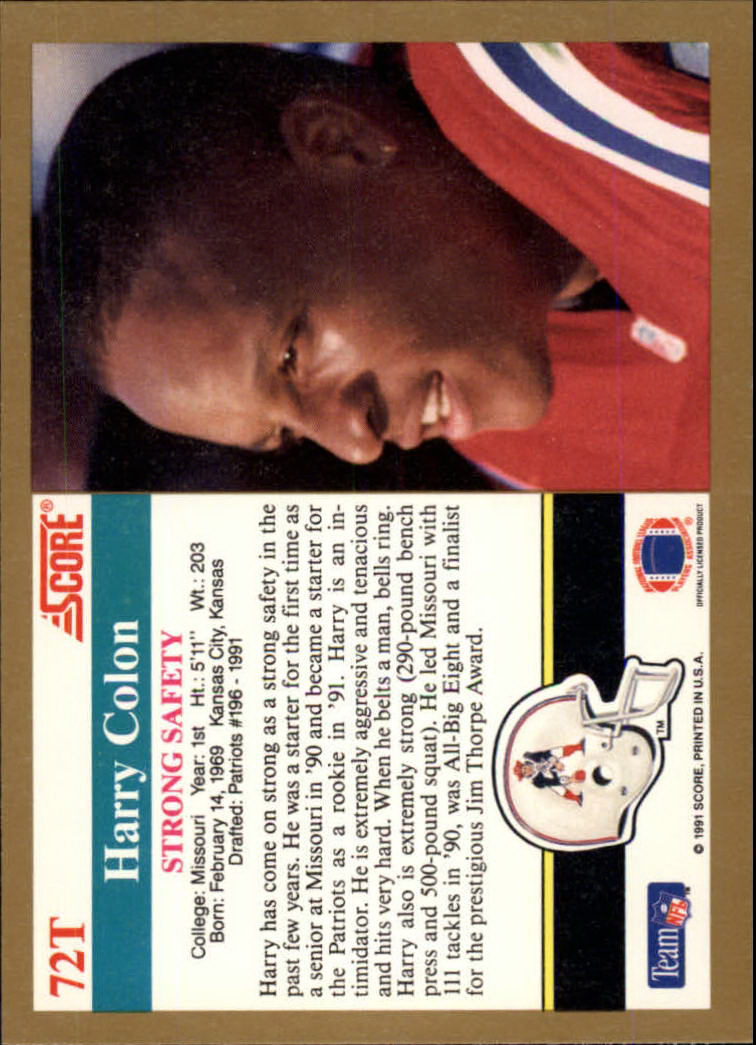 A5126- 1991 Score Supplemental FB #s 1-110 +Rookie -You Pick- 15+ FREE US SHIP - Picture 141 of 211