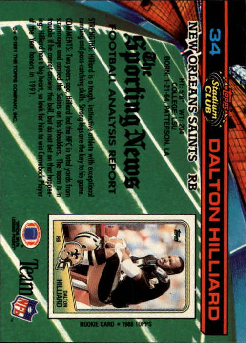 A0730- 1991 Stadium Club FB Card #s 1-250 +Rookies -You Pick- 15+ FREE US SHIP