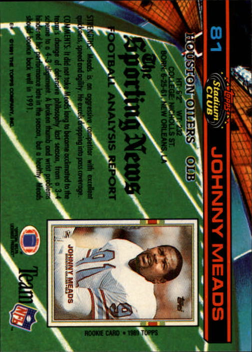 A0730- 1991 Stadium Club FB Card #s 1-250 +Rookies -You Pick- 15+ FREE US SHIP