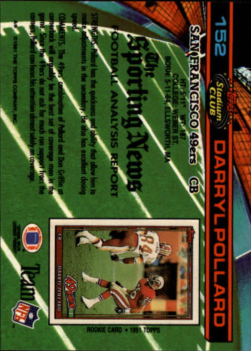 A0730- 1991 Stadium Club FB Card #s 1-250 +Rookies -You Pick- 15+ FREE US SHIP