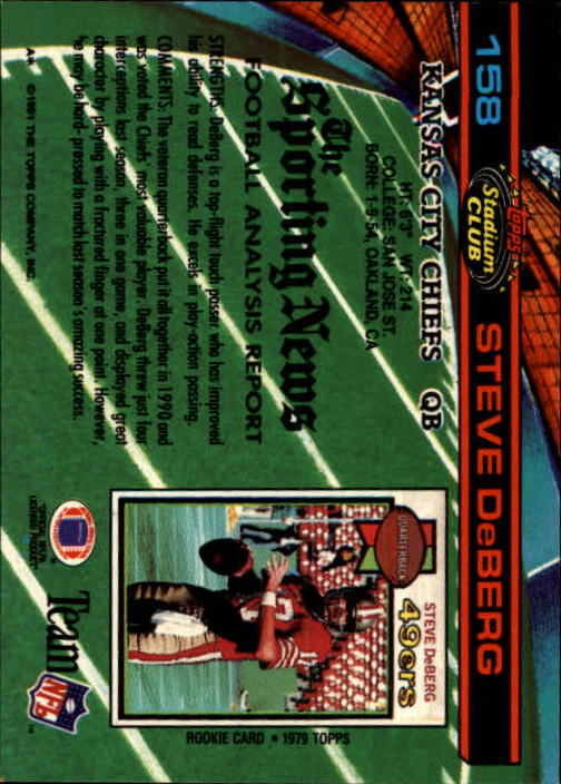 A0730- 1991 Stadium Club FB Card #s 1-250 +Rookies -You Pick- 15+ FREE US SHIP