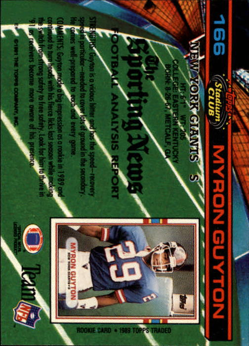 A0730- 1991 Stadium Club FB Card #s 1-250 +Rookies -You Pick- 15+ FREE US SHIP