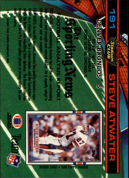 A0730- 1991 Stadium Club FB Card #s 1-250 +Rookies -You Pick- 15+ FREE US SHIP