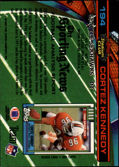 A0730- 1991 Stadium Club FB Card #s 1-250 +Rookies -You Pick- 15+ FREE US SHIP