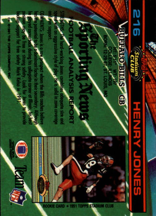 A0730- 1991 Stadium Club FB Card #s 1-250 +Rookies -You Pick- 15+ FREE US SHIP