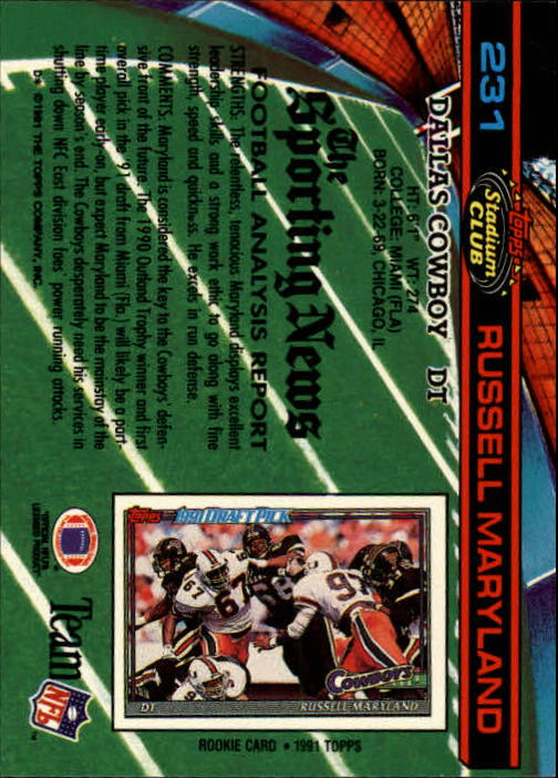 A0730- 1991 Stadium Club FB Card #s 1-250 +Rookies -You Pick- 15+ FREE US SHIP