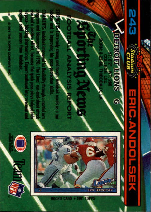 Sports Card Back