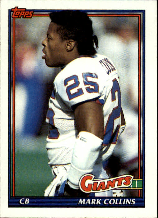 Jarrod Bunch 1991 Topps Rookie #36 - New York Giants, Michigan