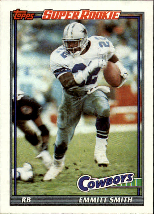 : Football NFL 1991 Topps Stadium Club #2 Emmitt Smith NM Cowboys  : Collectibles & Fine Art