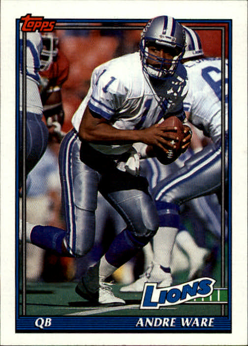 1993 Topps #656 Andre Ware Detroit Lions Football Card