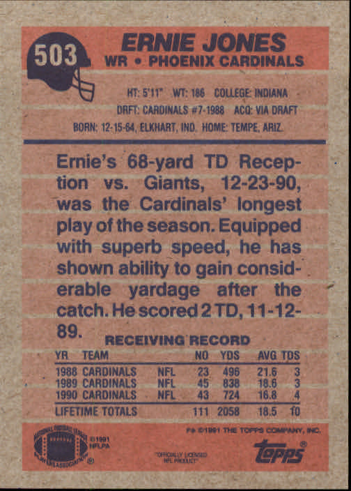 B2566- 1991 Topps Football Cards 501-660 +Inserts -You Pick- 15+ FREE US SHIP - Picture 11 of 343