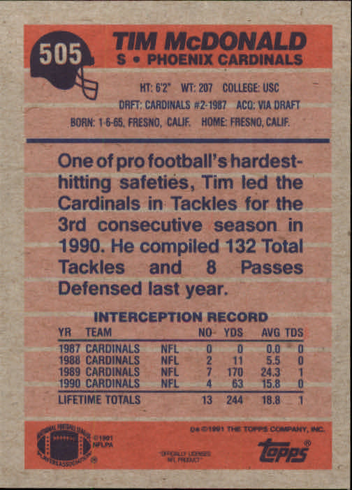 B2566- 1991 Topps Football Cards 501-660 +Inserts -You Pick- 15+ FREE US SHIP - Picture 15 of 343