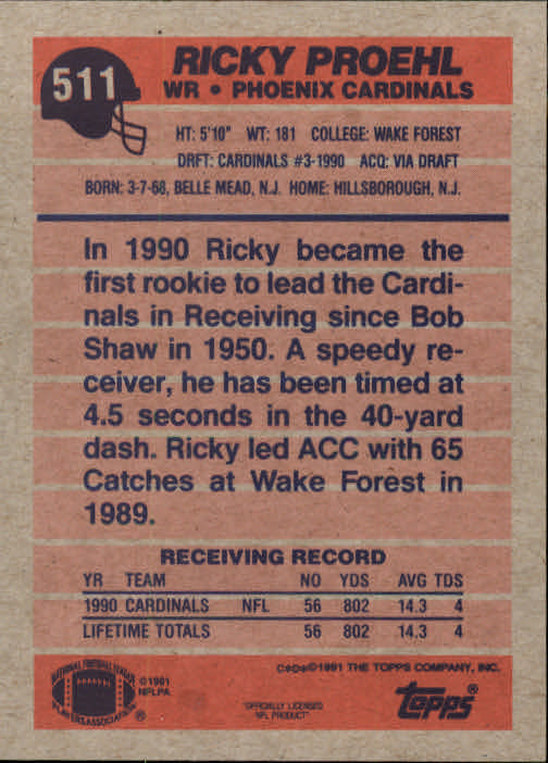 B2566- 1991 Topps Football Cards 501-660 +Inserts -You Pick- 15+ FREE US SHIP - Picture 27 of 343