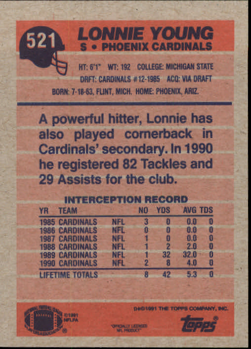 B2566- 1991 Topps Football Cards 501-660 +Inserts -You Pick- 15+ FREE US SHIP - Picture 47 of 343