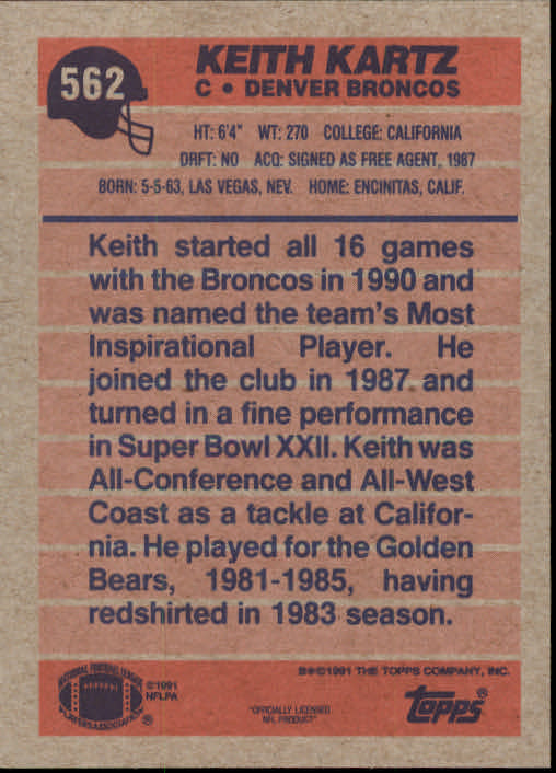 B2566- 1991 Topps Football Cards 501-660 +Inserts -You Pick- 15+ FREE US SHIP - Picture 125 of 343