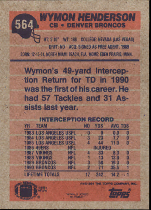 B2566- 1991 Topps Football Cards 501-660 +Inserts -You Pick- 15+ FREE US SHIP - Picture 127 of 343