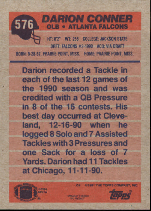 B2566- 1991 Topps Football Cards 501-660 +Inserts -You Pick- 15+ FREE US SHIP - Picture 149 of 343
