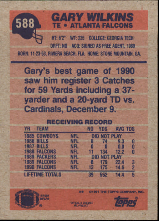 B2566- 1991 Topps Football Cards 501-660 +Inserts -You Pick- 15+ FREE US SHIP - Picture 171 of 343