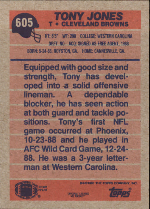 B2566- 1991 Topps Football Cards 501-660 +Inserts -You Pick- 15+ FREE US SHIP - Picture 205 of 343