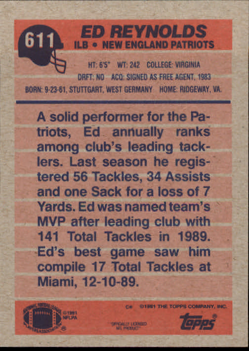 B2566- 1991 Topps Football Cards 501-660 +Inserts -You Pick- 15+ FREE US SHIP - Picture 217 of 343