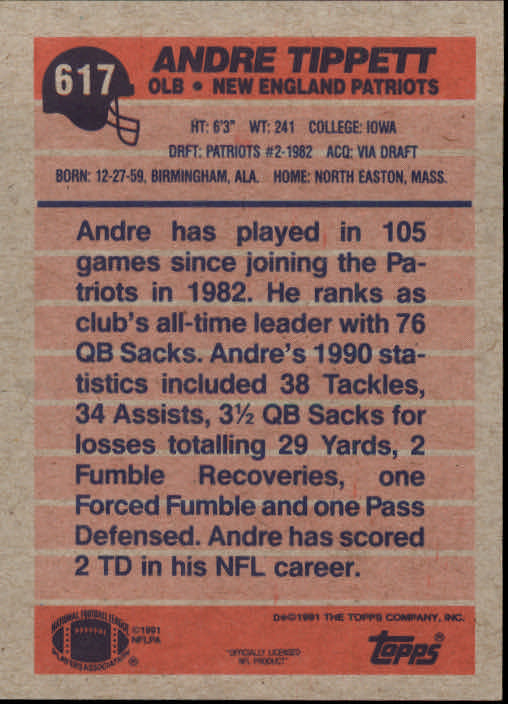 B2566- 1991 Topps Football Cards 501-660 +Inserts -You Pick- 15+ FREE US SHIP - Picture 227 of 343