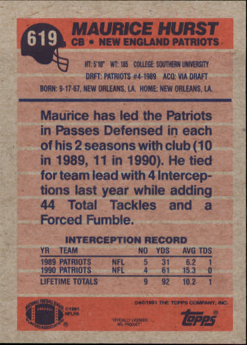 B2566- 1991 Topps Football Cards 501-660 +Inserts -You Pick- 15+ FREE US SHIP - Picture 231 of 343