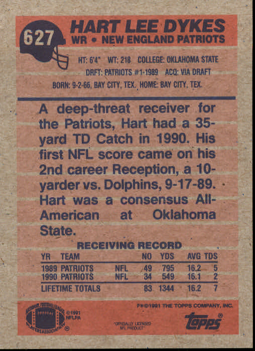 B2566- 1991 Topps Football Cards 501-660 +Inserts -You Pick- 15+ FREE US SHIP - Picture 243 of 343