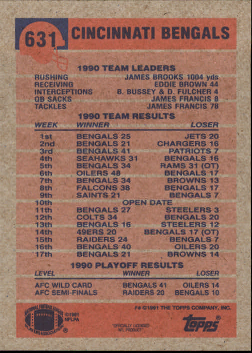 B2566- 1991 Topps Football Cards 501-660 +Inserts -You Pick- 15+ FREE US SHIP - Picture 251 of 343