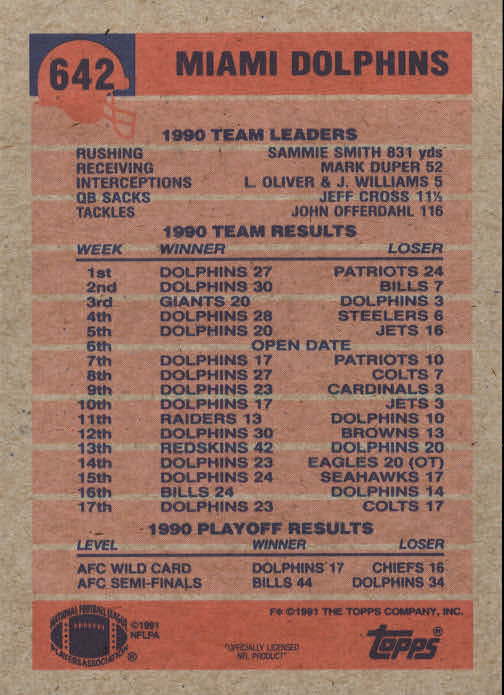B2566- 1991 Topps Football Cards 501-660 +Inserts -You Pick- 15+ FREE US SHIP - Picture 273 of 343