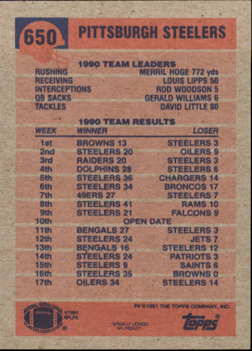 B2566- 1991 Topps Football Cards 501-660 +Inserts -You Pick- 15+ FREE US SHIP - Picture 289 of 343