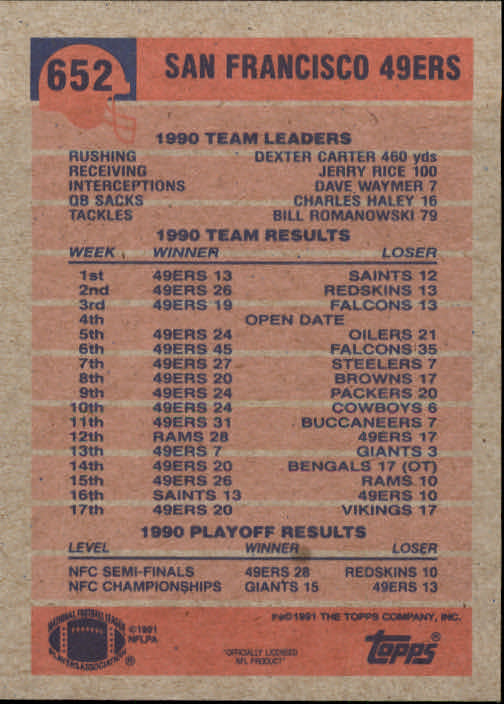B2566- 1991 Topps Football Cards 501-660 +Inserts -You Pick- 15+ FREE US SHIP - Picture 293 of 343