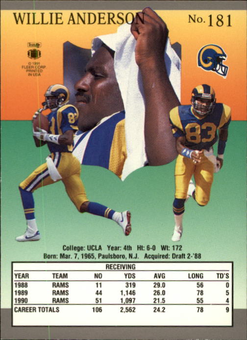 B3038- 1991 Ultra Football Card #s 1-200 +Rookies -You Pick- 15+ FREE US SHIP - Picture 353 of 391