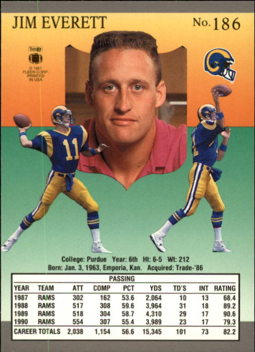 B3038- 1991 Ultra Football Card #s 1-200 +Rookies -You Pick- 15+ FREE US SHIP - Picture 363 of 391