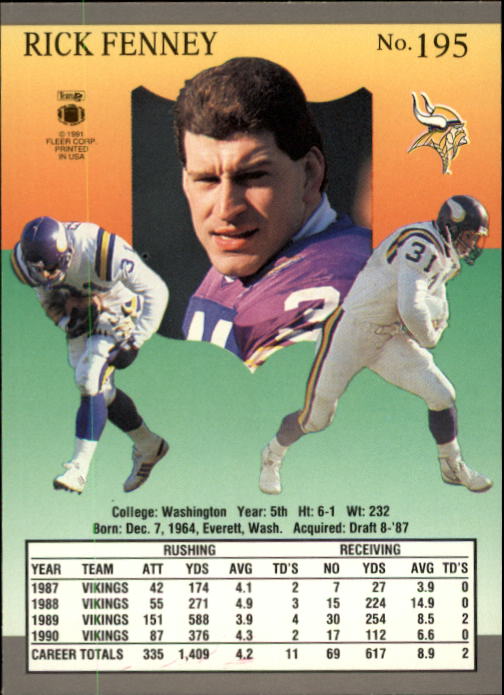 B3038- 1991 Ultra Football Card #s 1-200 +Rookies -You Pick- 15+ FREE US SHIP - Picture 381 of 391