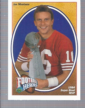 1991 Upper Deck Joe Montana Heroes #3 Joe Montana/1984 Super Bowl MVP