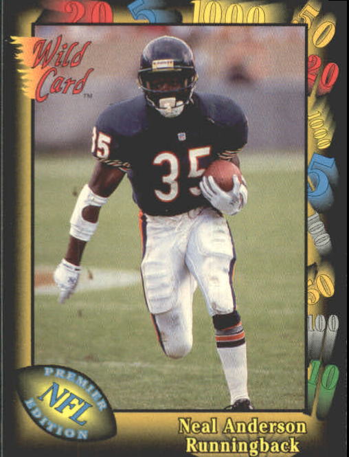 1991 Wild Card #67 Neal Anderson