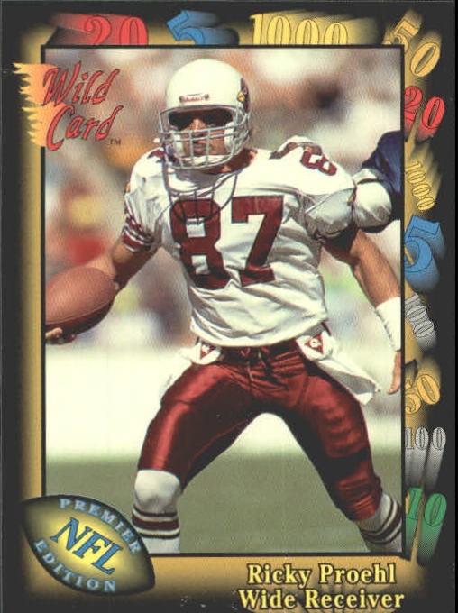 1991 Wild Card #79 Ricky Proehl