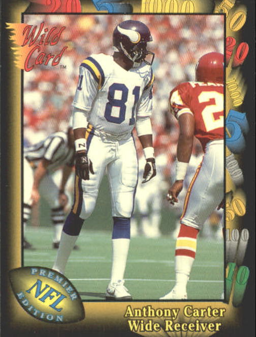 1991 Wild Card #114 Anthony Carter