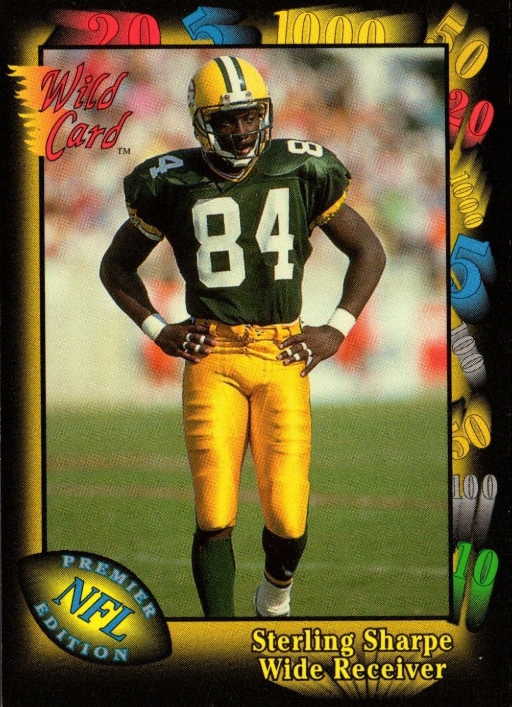 1991 Wild Card #119 Sterling Sharpe